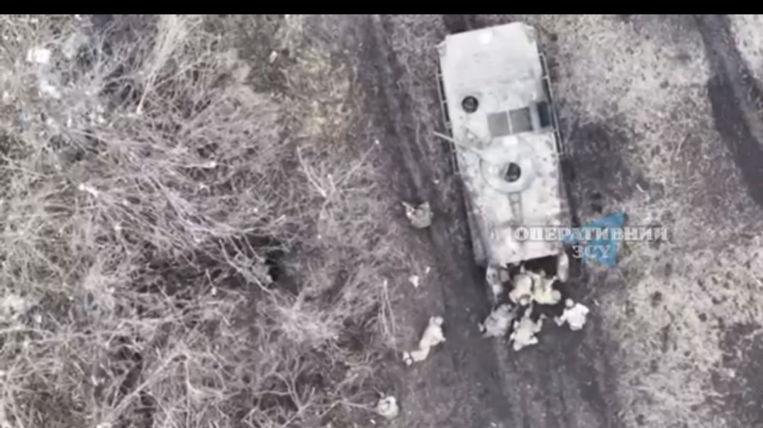 Drone attack on Russian soldiers in Ukraine 🪖 🔥
