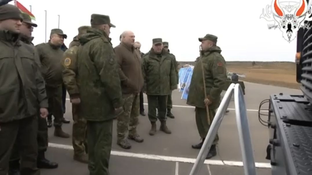 Potato king Lukashenko , inspects anti drone technology