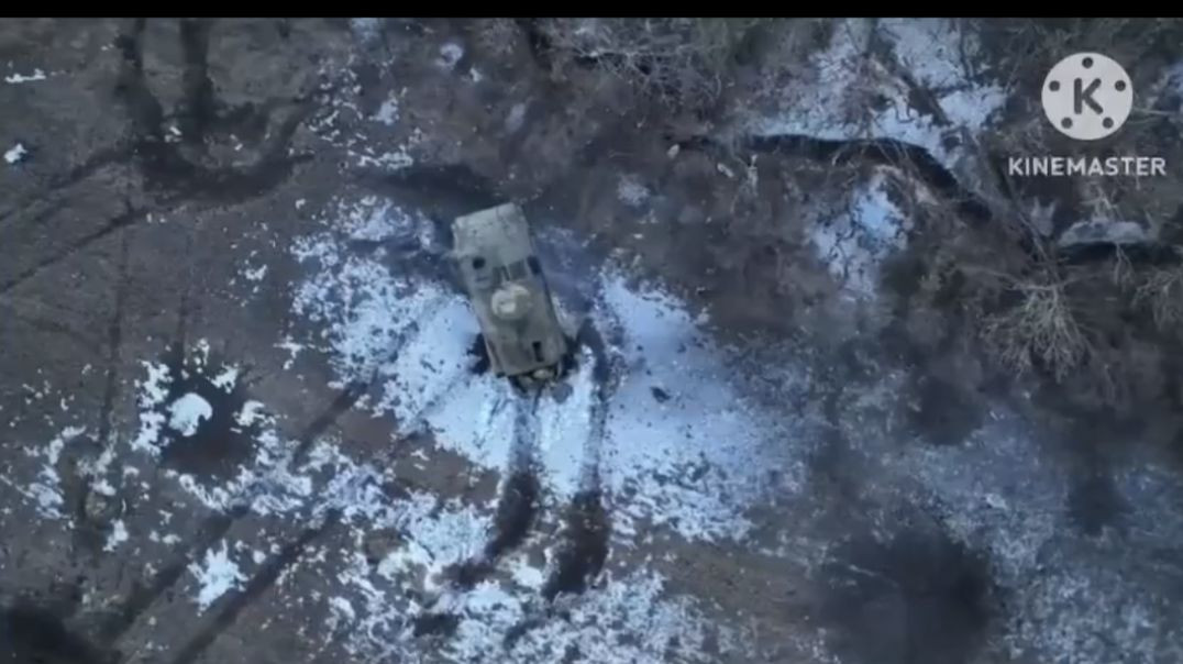 Drone attack on Russian soldiers in Ukraine