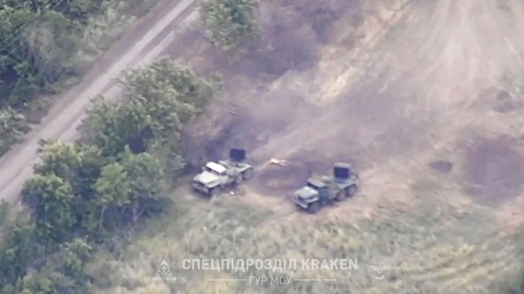Russian GMLRs were discovered mid firing and destroyed by HIMARS strike in Ukraine