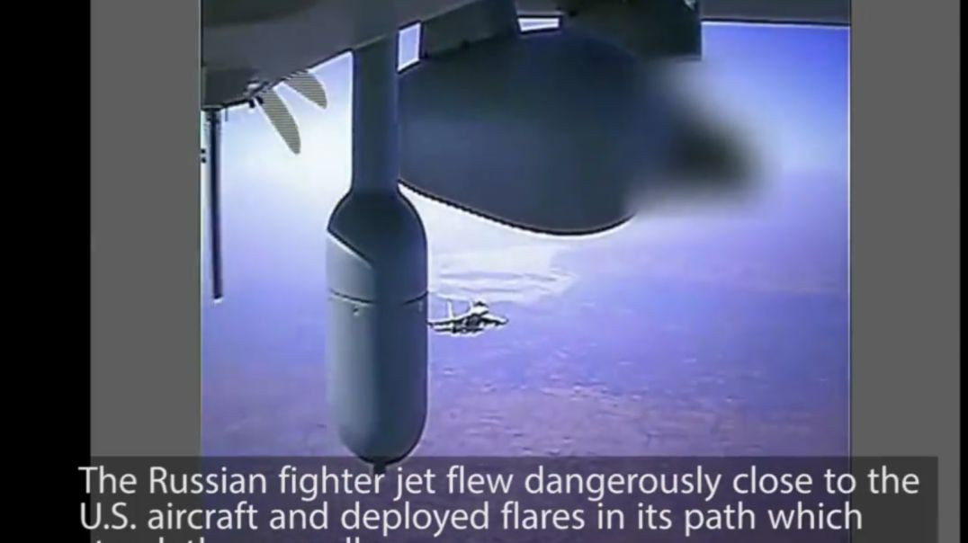 Video Shows Russian Fighter Jet Damaging U.S. MQ-9 Drone Over Syria