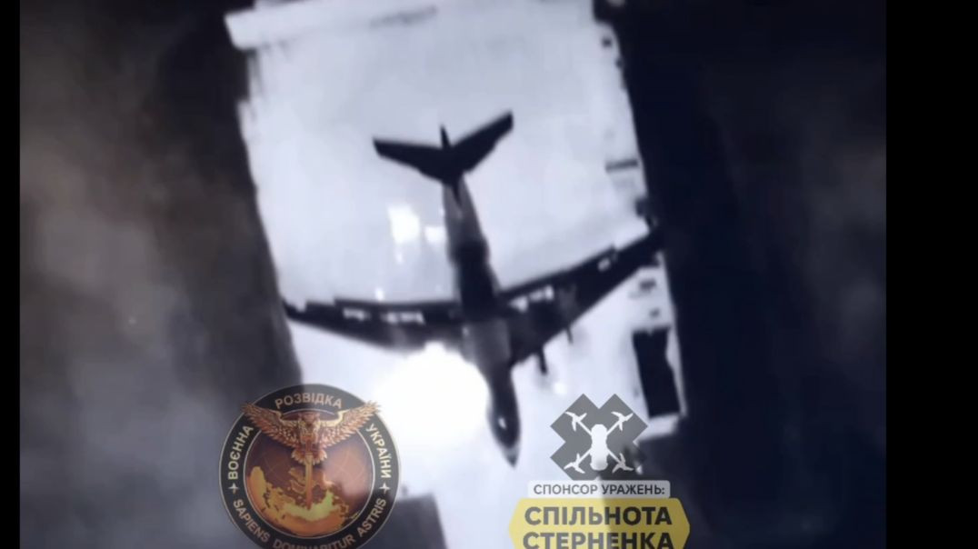 Pskov attack : footage from Ukrainian drone during the attack on the Russian airbase