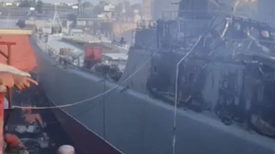 What Is Left of russia’s the Minsk Landing Ship After Ukrainians Strike Sevastopol