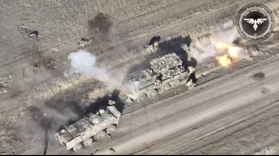 M3 Bradley destroying Russian BTR along with the Russian crew