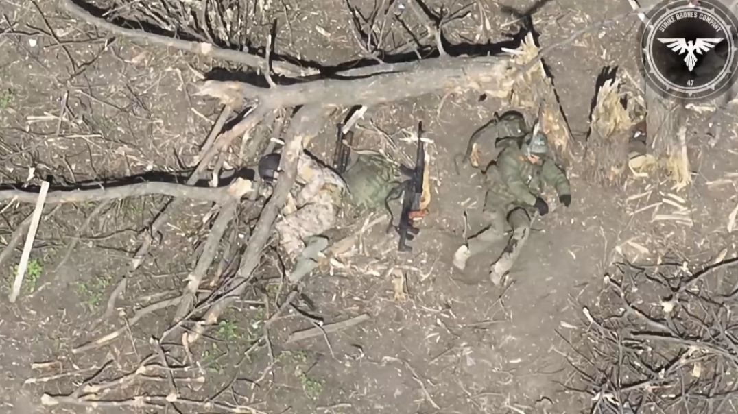 Russian soldier looses both legs in Ukrainian drone strike - graphic war footage